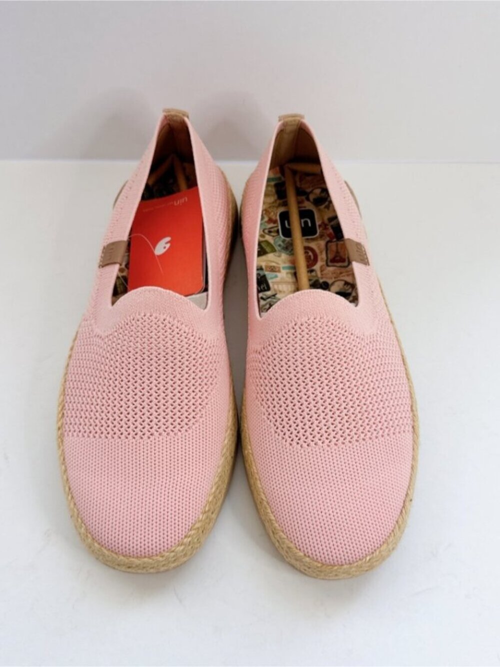Size 8 UIN Pink Knit Slip-On Loafer Women’s Lightweight Espadrille Flats